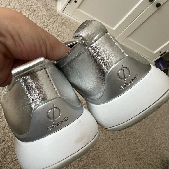 Cole Haan Metallic Silver Flats - Picture 3 of 7